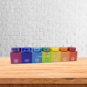 7 Chakra Smudge Tea light Candle