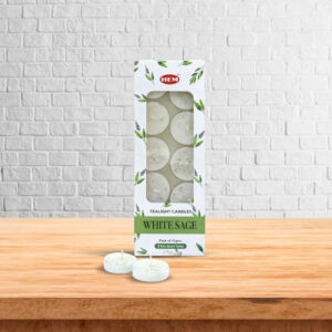 Smudge Tea light Candle White Sage